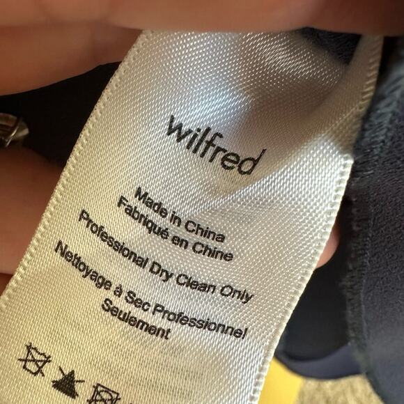 2/$25 Wilfred Aritiza Sebatier Dress Blue Pockets Minimalist Casual XS - Picture 9 of 12